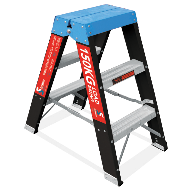 Trade Series Double Sided Step Ladder - Fibreglass