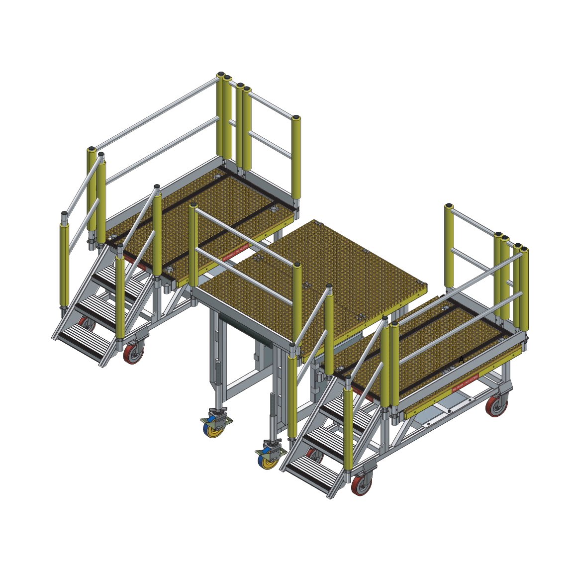 Mobile Railcar Coupler Access Platform