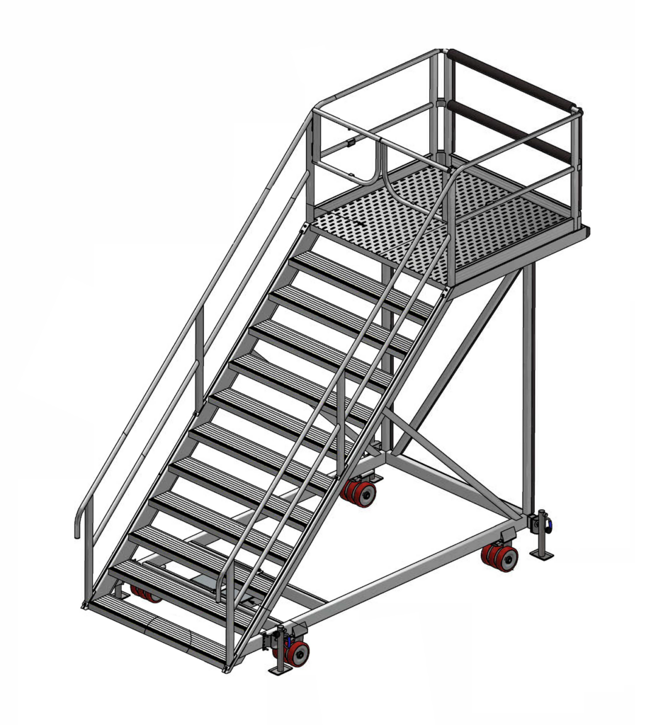 Cable Installation Access Platform For Train Manufacturing By Safesmart