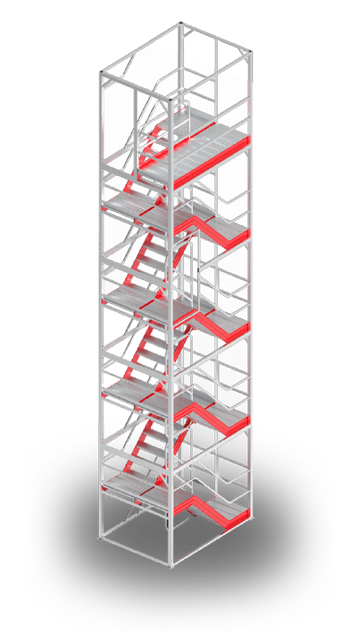 Modular Vertical Stair Tower & System - Z-Stack | SafeSmart Access