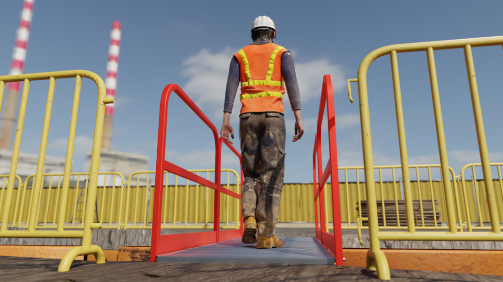 Trench Near Ramp Ramps, Walkways & Access Bridges | SafeSmart